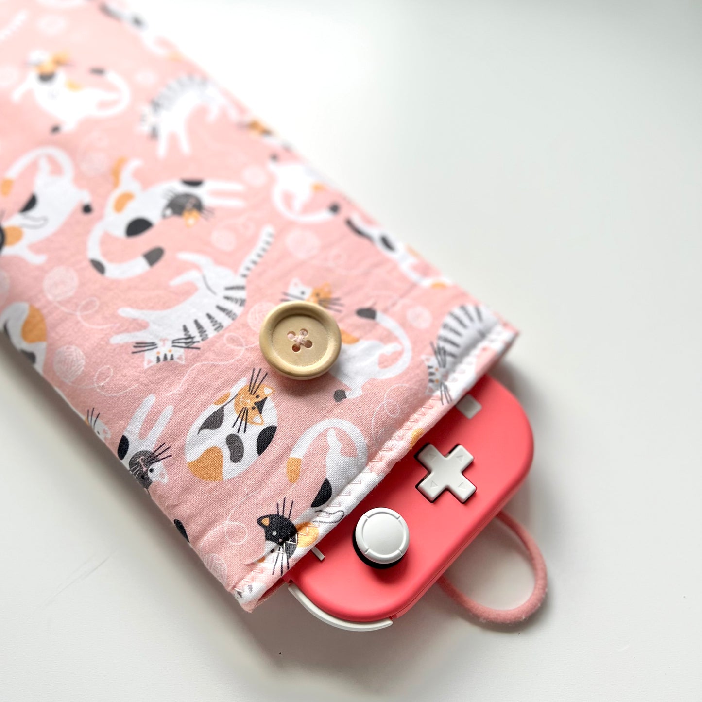 Cat print Nintendo switch sleeve