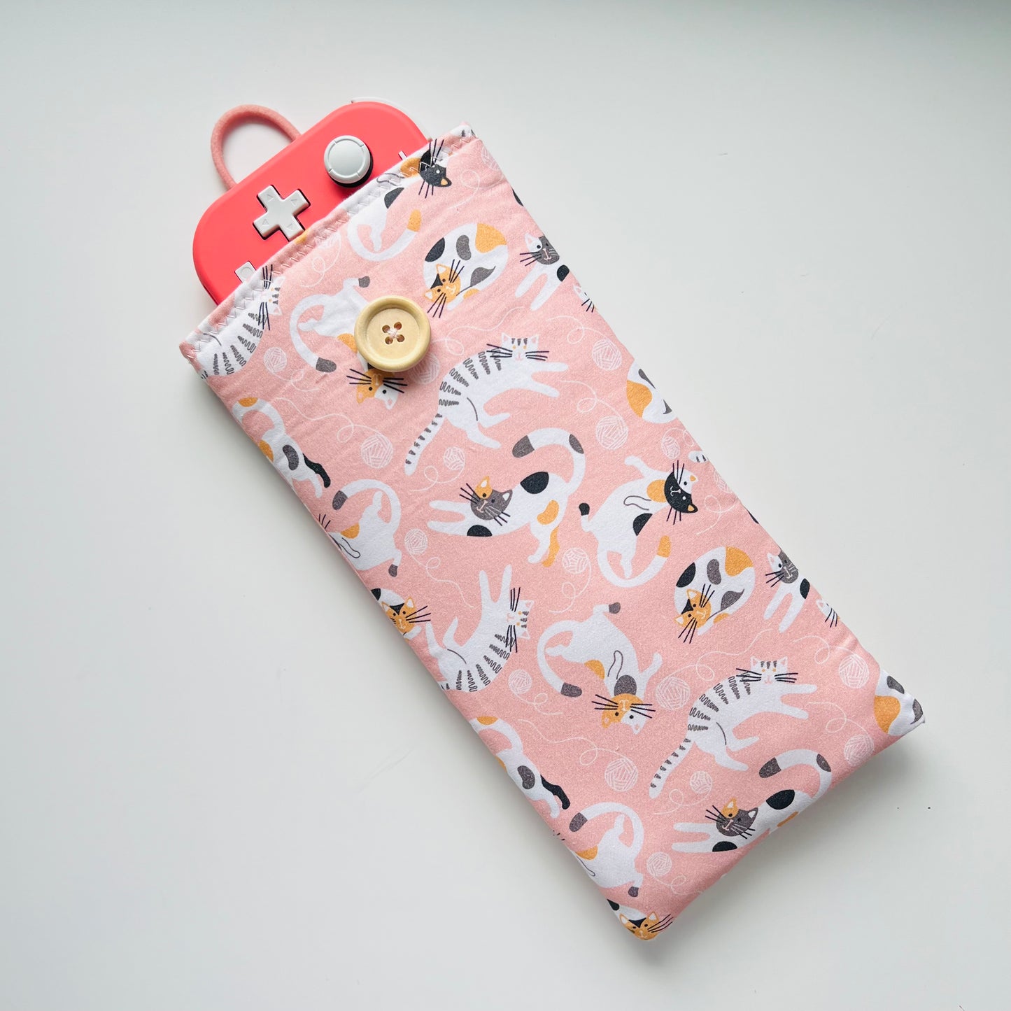 Cat print Nintendo switch sleeve