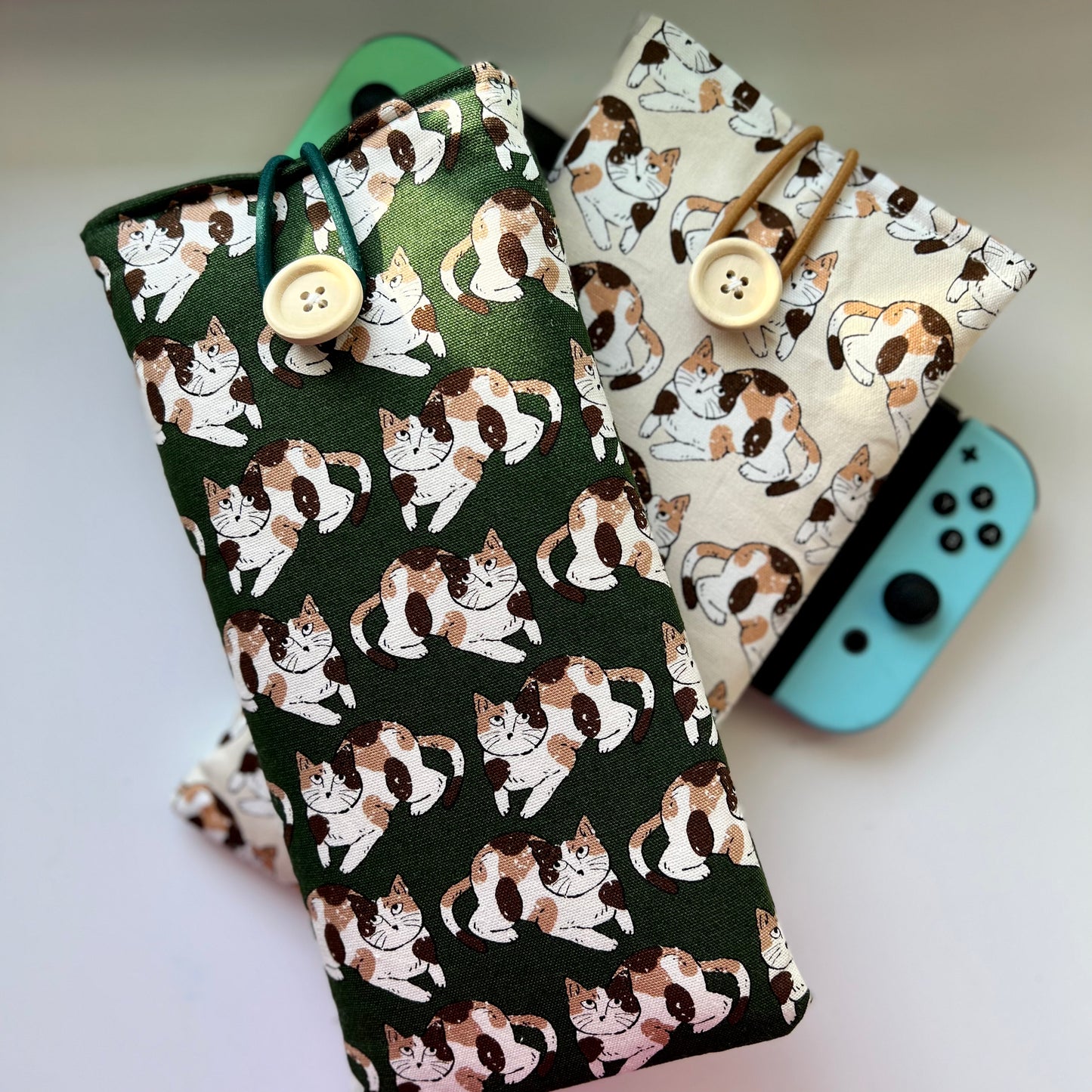 Cat print Nintendo switch sleeve